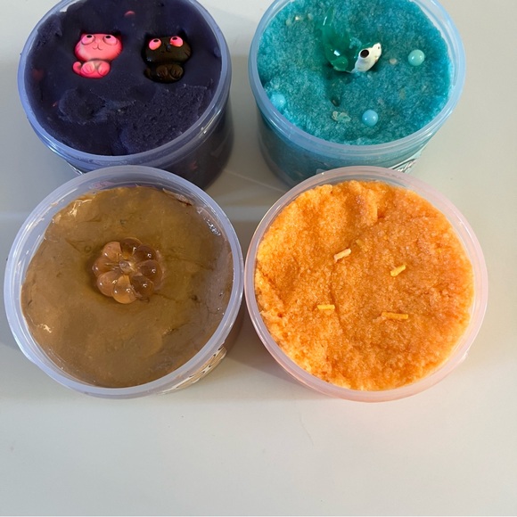 Peachybbies Slime Lot 4 Kitty Ice Pop Pumpkin Cheesecake Candy Corn Fizz - Picture 4 of 4